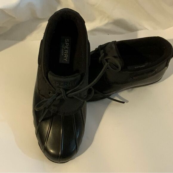 Sperry Women's Duck Boot Booties Saltwater 1-Eye Black STS85897 size 6 - Picture 4 of 11